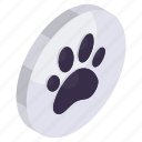 animal footprint, dog paw, animal paw, pawprint, forepaw