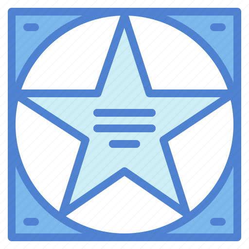 Award, entertainment, hollywood, recognition, walk of fame icon - Download on Iconfinder
