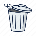 bin, can, delete, garbage, recycle, remove, trash