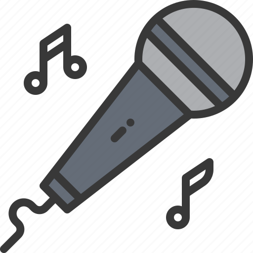 Mic, microphone, karaoke, music, note, sing, song icon - Download on Iconfinder