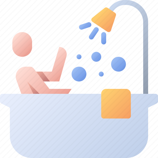 Bathing, bath, shower, towel, bathtub, relax icon - Download on Iconfinder