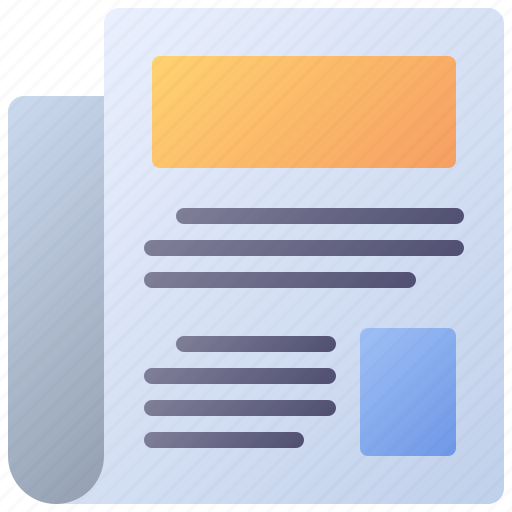 Newspaper, news, document, information, article, paper, newsletter icon - Download on Iconfinder