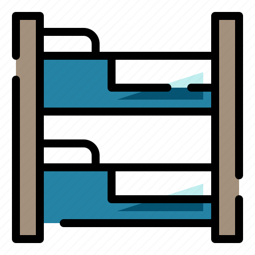 Bunk bed, bunk, bed, twin icon - Download on Iconfinder