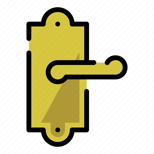Door handle, door knob, door, interior icon - Download on Iconfinder