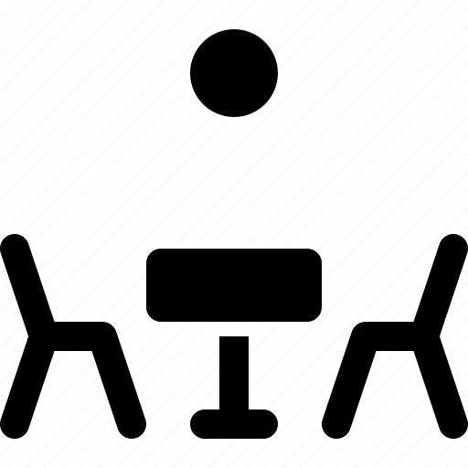 Chair, outdoor, place, relax, table icon - Download on Iconfinder