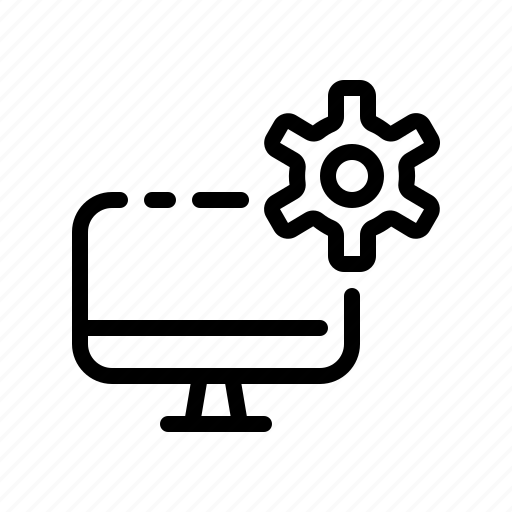 Computer, gear, wheel, pc, setting, appliance icon icon - Download on Iconfinder