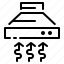 cooker hood, cooking, food, kitchen, appliance icon