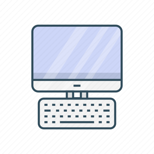 Computer, desktop, display, keyboard, screen icon - Download on Iconfinder