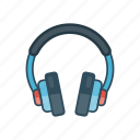 audio, device, gadget, headphone, music