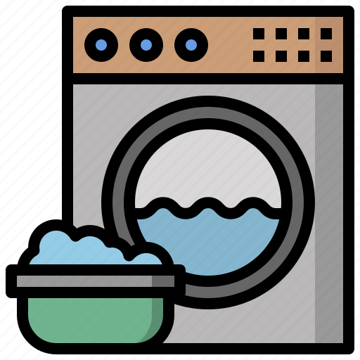 Clean, cleaning, electrical, housekeeping, machine, wash, washing icon - Download on Iconfinder