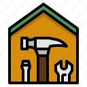 hammer, construction, home, repair, wood