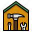 hammer, construction, home, repair, wood 
