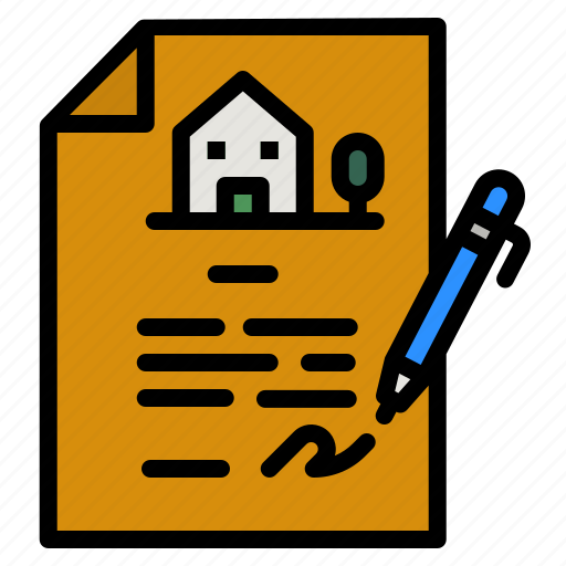 Home, contact, sign, property, mortgage icon - Download on Iconfinder