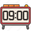 alarm, bedroom, clock, digital, time 