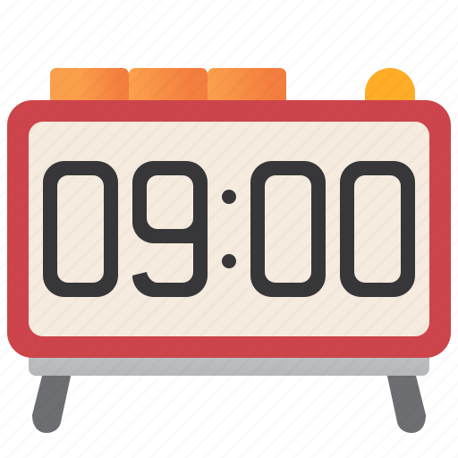 Alarm, bedroom, clock, digital, time icon - Download on Iconfinder