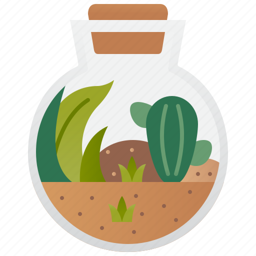 Decoration, natural, plant, pot, terrarium icon - Download on Iconfinder