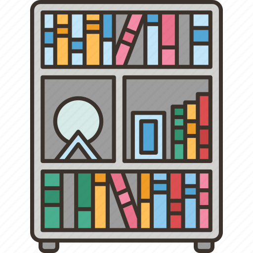 Bookshelf, book, literature, library, furniture icon - Download on Iconfinder