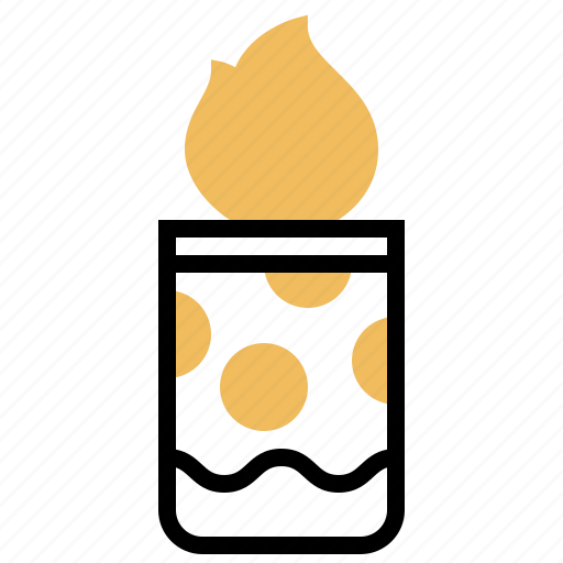 Candle, decoration, fire, flame, light icon - Download on Iconfinder