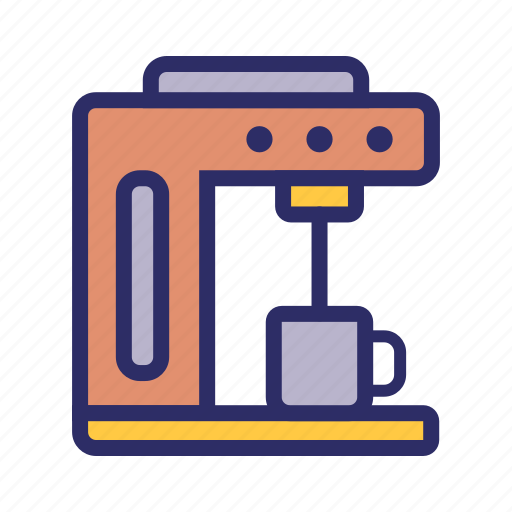 Coffee, cup, drink, machine icon - Download on Iconfinder
