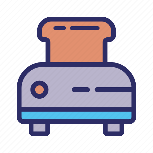 Appliance, bread, kitchen, toaster icon - Download on Iconfinder