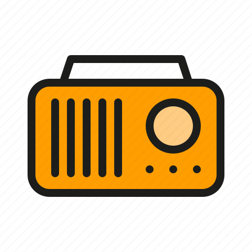 Radio, sound, music, broadcast, technology, audio, communication icon - Download on Iconfinder