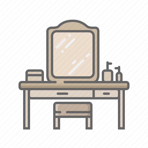 Bedroom, furniture, households, interior, belongings, home, dressing table icon - Download on Iconfinder