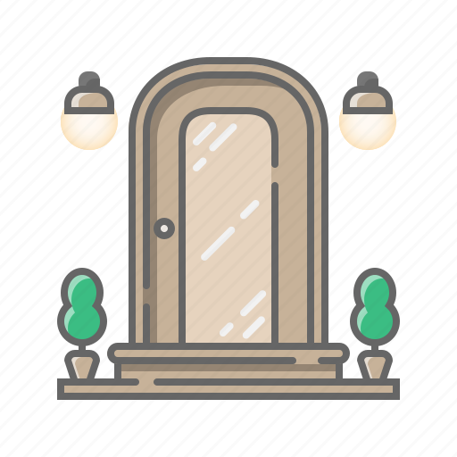 Door, entrance, lock, home, building, house, exit icon - Download on Iconfinder
