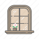 window, home, interior, house, office, building, open