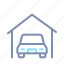 car, garage, home, house, interior 