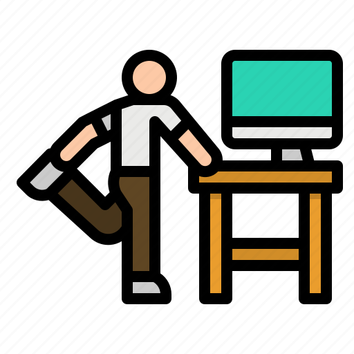 Exercise, health, healthy, office, people icon - Download on Iconfinder