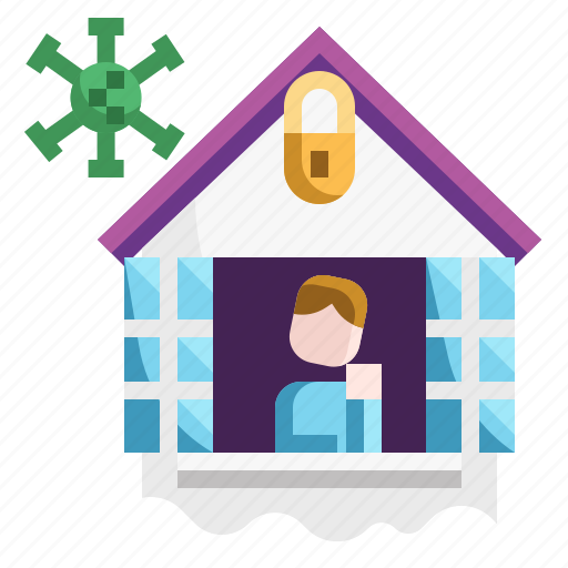 Cautious, face, home, house, mask, pandemic, quarantine icon - Download on Iconfinder