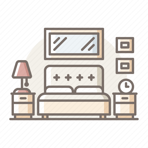 Bed, bedroom, master, room icon - Download on Iconfinder