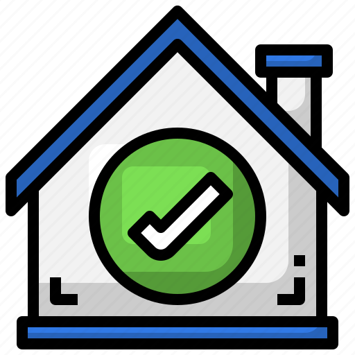 Check, real, estate, tick, property, home icon - Download on Iconfinder