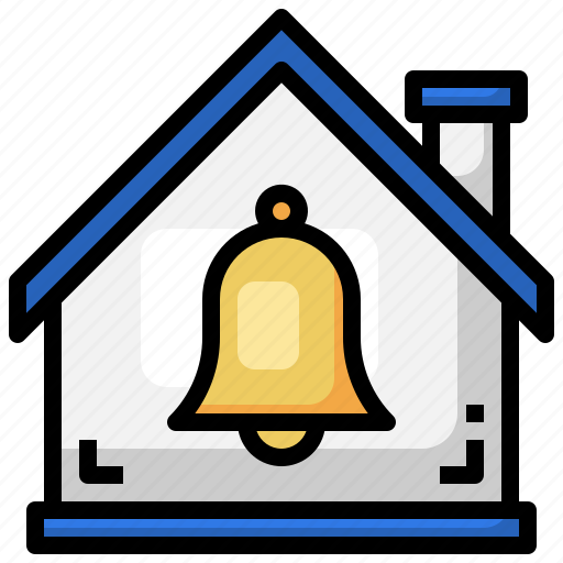 Notification, property, alarm, bell, house icon - Download on Iconfinder