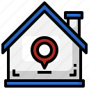 pin, location, placeholder, property, house