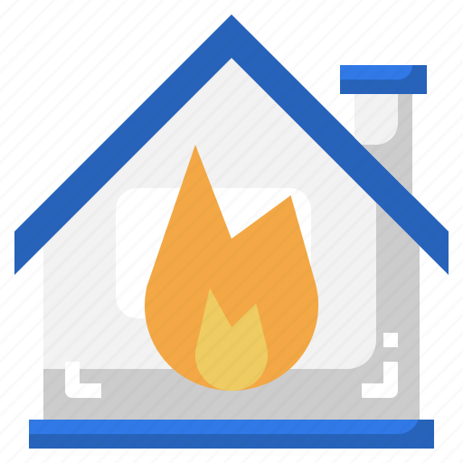 Fire, real, estate, gas, property, house icon - Download on Iconfinder