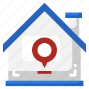 pin, location, placeholder, property, house 