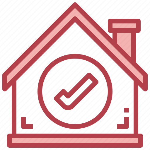 Check, real, estate, tick, property, home icon - Download on Iconfinder