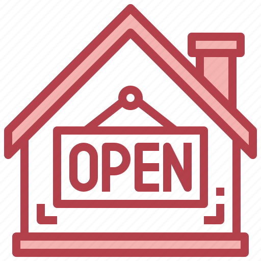 Open, real, estate, property, house, home icon - Download on Iconfinder