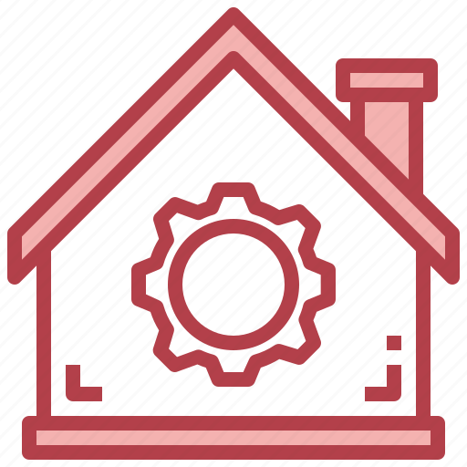Settings, gear, house, property, home, repair icon - Download on Iconfinder