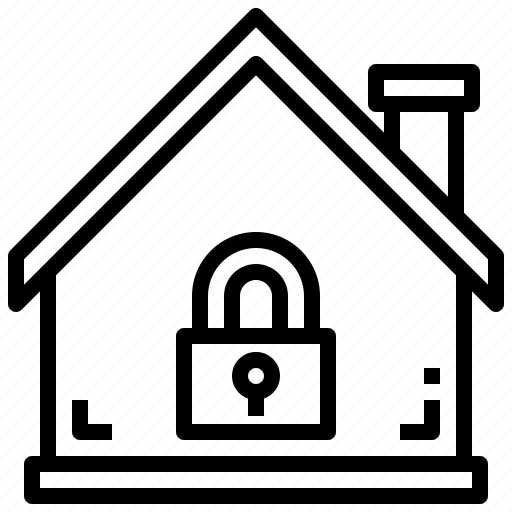 Lock, property, secure, locked, house icon - Download on Iconfinder