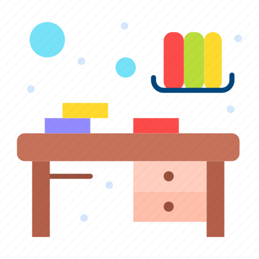 Desk, study, table, file icon - Download on Iconfinder