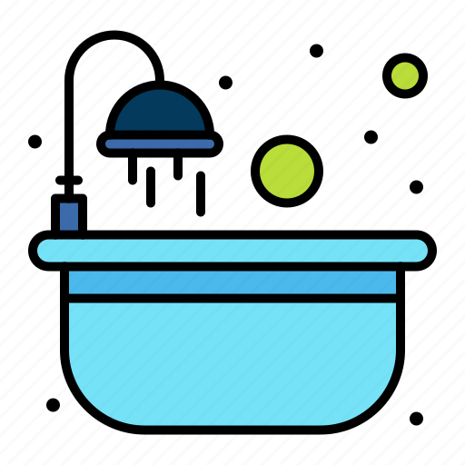 Bath, bathtub, curtains, washing icon - Download on Iconfinder