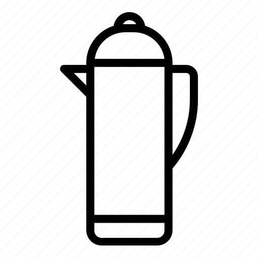 Home supplies, hot water flask, water flask, drink, beverage icon - Download on Iconfinder