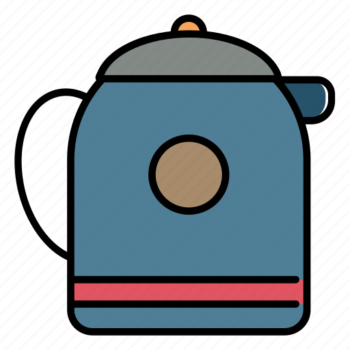 Kettle, household, electric, home supplies icon - Download on Iconfinder