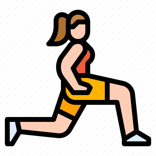 Cardio, exercise, home, lunges, workout icon - Download on Iconfinder