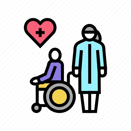 Helping, caring, disabled, people, home, homecare icon - Download on Iconfinder