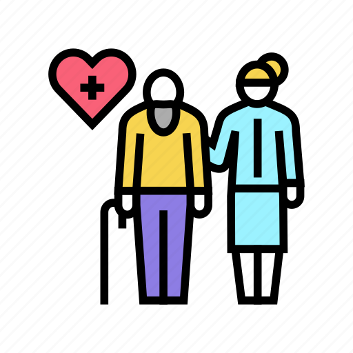 Helping, caring, elderly, people, homecare, services icon - Download on Iconfinder
