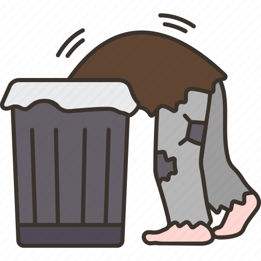 Tramp, poor, beggar, garbage, junk icon - Download on Iconfinder