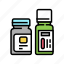 bottles, homeopathy, medical, drug, medicine, medicaments 